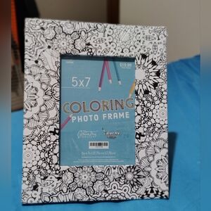 Green Tree Gallery Color Me Framery 5 x 7 DIY Coloring Photo Frame